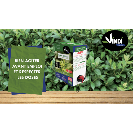 VINDI JARDIN - Purin d’Ortie 100% Naturel - BIB 1,5L