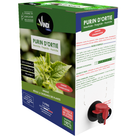 VINDI JARDIN - Purin d’Ortie 100% Naturel - BIB 3L