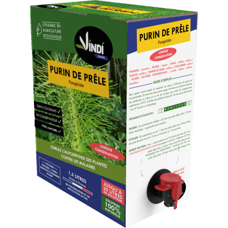 VINDI JARDIN - Purin de Prêle 100% Naturel - BIB 1,5 L